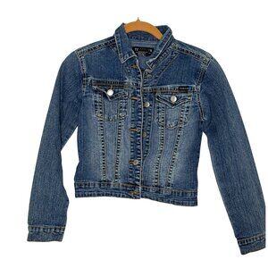 Tractor Brand Child's Denim Jacket, Girls or Boys, Adjustable Waist, Size M